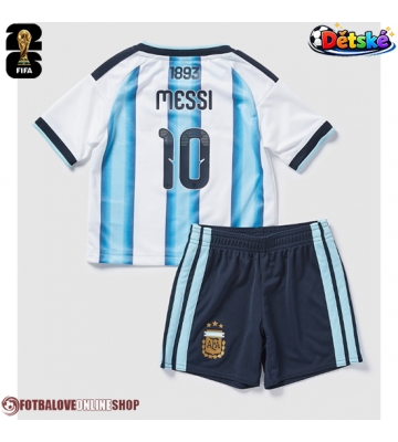 Argentina Lionel Messi #10 Domácí dres komplet pro Děti MS 2026 Krátkým Rukávem (+ Krátké kalhoty)