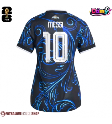 Argentina Lionel Messi #10 Venkovní Dres pro Dámy MS 2026 Krátkým Rukávem