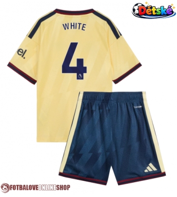 Arsenal Ben White #4 Alternativní dres komplet pro Děti 2026-27 Krátkým Rukávem (+ Krátké kalhoty)