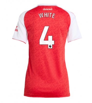 Arsenal Ben White #4 Domácí Dres pro Dámy 2025-26 Krátkým Rukávem