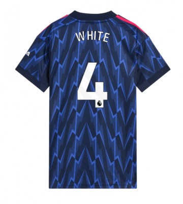 Arsenal Ben White #4 Venkovní Dres pro Dámy 2025-26 Krátkým Rukávem