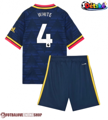 Arsenal Ben White #4 Venkovní dres komplet pro Děti 2026-27 Krátkým Rukávem (+ Krátké kalhoty)