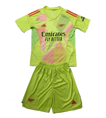 Arsenal Brankář Domácí dres komplet pro Děti 2024-25 Krátkým Rukávem (+ Krátké kalhoty)