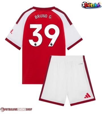 Arsenal Bruno Guimaraes #39 Domácí dres komplet pro Děti 2026-27 Krátkým Rukávem (+ Krátké kalhoty)