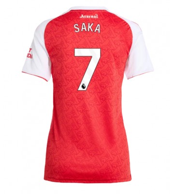 Arsenal Bukayo Saka #7 Domácí Dres pro Dámy 2025-26 Krátkým Rukávem