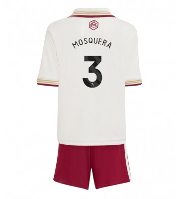 Arsenal Cristhian Mosquera #3 Alternativní dres komplet pro Děti 2025-26 Krátkým Rukávem (+ Krátké kalhoty)