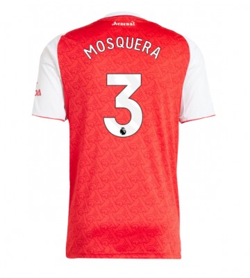 Arsenal Cristhian Mosquera #3 Domácí Dres 2025-26 Krátkým Rukávem