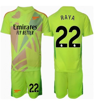 Arsenal David Raya #22 Brankář Domácí dres komplet pro Děti 2024-25 Krátkým Rukávem (+ Krátké kalhoty)