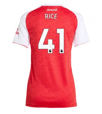 Arsenal Declan Rice #41 Domácí Dres pro Dámy 2025-26 Krátkým Rukávem