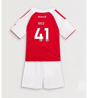 Arsenal Declan Rice #41 Domácí dres komplet pro Děti 2025-26 Krátkým Rukávem (+ Krátké kalhoty)