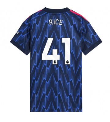 Arsenal Declan Rice #41 Venkovní Dres pro Dámy 2025-26 Krátkým Rukávem