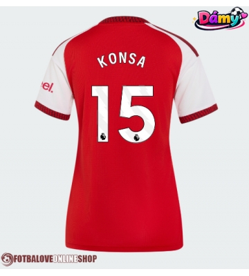 Arsenal Ezri Konsa #15 Domácí Dres pro Dámy 2026-27 Krátkým Rukávem