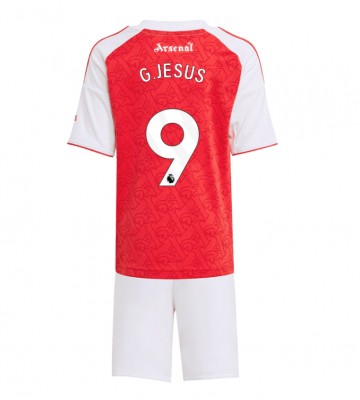 Arsenal Gabriel Jesus #9 Domácí dres komplet pro Děti 2025-26 Krátkým Rukávem (+ Krátké kalhoty)