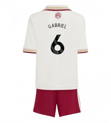 Arsenal Gabriel Magalhaes #6 Alternativní dres komplet pro Děti 2025-26 Krátkým Rukávem (+ Krátké kalhoty)