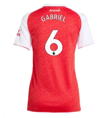 Arsenal Gabriel Magalhaes #6 Domácí Dres pro Dámy 2025-26 Krátkým Rukávem