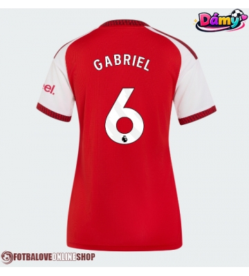 Arsenal Gabriel Magalhaes #6 Domácí Dres pro Dámy 2026-27 Krátkým Rukávem