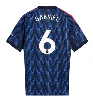 Arsenal Gabriel Magalhaes #6 Venkovní Dres 2025-26 Krátkým Rukávem
