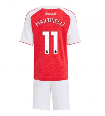 Arsenal Gabriel Martinelli #11 Domácí dres komplet pro Děti 2025-26 Krátkým Rukávem (+ Krátké kalhoty)