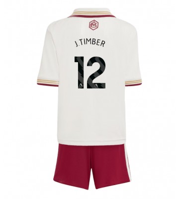 Arsenal Jurrien Timber #12 Alternativní dres komplet pro Děti 2025-26 Krátkým Rukávem (+ Krátké kalhoty)