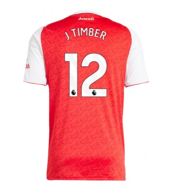 Arsenal Jurrien Timber #12 Domácí Dres 2025-26 Krátkým Rukávem