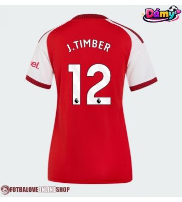 Arsenal Jurrien Timber #12 Domácí Dres pro Dámy 2026-27 Krátkým Rukávem