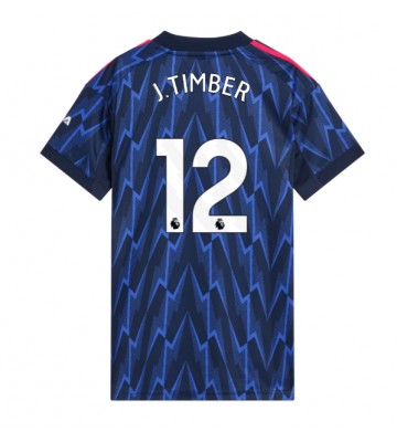Arsenal Jurrien Timber #12 Venkovní Dres pro Dámy 2025-26 Krátkým Rukávem