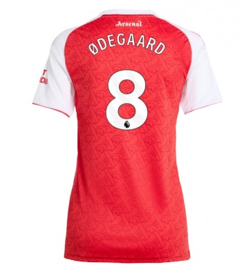 Arsenal Martin Odegaard #8 Domácí Dres pro Dámy 2025-26 Krátkým Rukávem