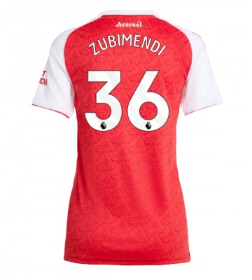 Arsenal Martin Zubimendi #36 Domácí Dres pro Dámy 2025-26 Krátkým Rukávem