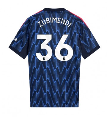 Arsenal Martin Zubimendi #36 Venkovní Dres 2025-26 Krátkým Rukávem
