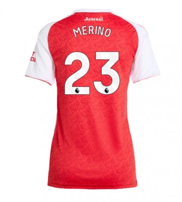 Arsenal Mikel Merino #23 Domácí Dres pro Dámy 2025-26 Krátkým Rukávem