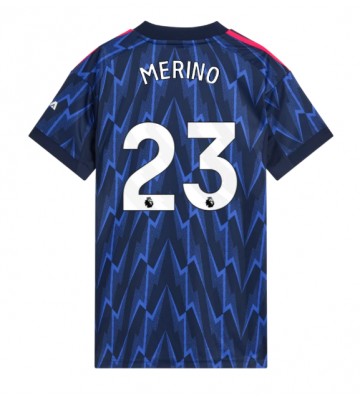 Arsenal Mikel Merino #23 Venkovní Dres pro Dámy 2025-26 Krátkým Rukávem