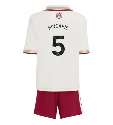 Arsenal Piero Hincapie #5 Alternativní dres komplet pro Děti 2025-26 Krátkým Rukávem (+ Krátké kalhoty)