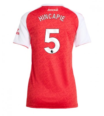 Arsenal Piero Hincapie #5 Domácí Dres pro Dámy 2025-26 Krátkým Rukávem