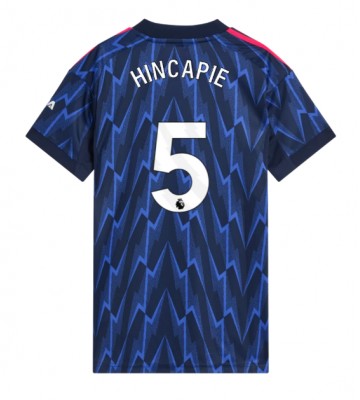 Arsenal Piero Hincapie #5 Venkovní Dres pro Dámy 2025-26 Krátkým Rukávem