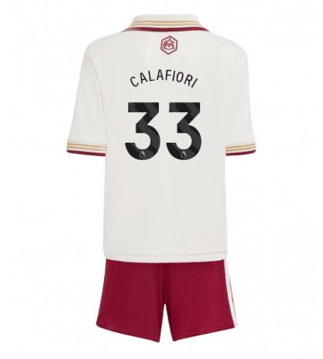 Arsenal Riccardo Calafiori #33 Alternativní dres komplet pro Děti 2025-26 Krátkým Rukávem (+ Krátké kalhoty)