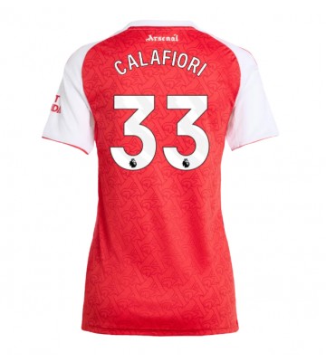 Arsenal Riccardo Calafiori #33 Domácí Dres pro Dámy 2025-26 Krátkým Rukávem