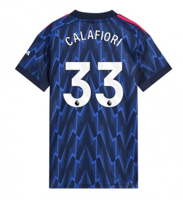 Arsenal Riccardo Calafiori #33 Venkovní Dres pro Dámy 2025-26 Krátkým Rukávem