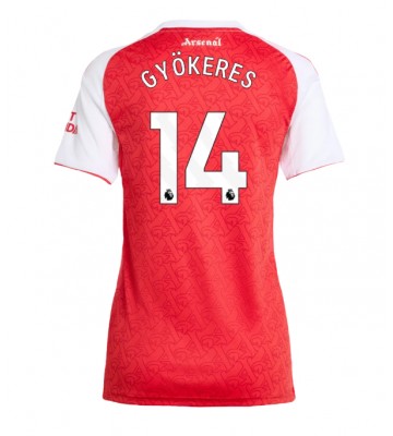 Arsenal Viktor Gyokeres #14 Domácí Dres pro Dámy 2025-26 Krátkým Rukávem