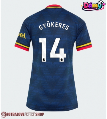 Arsenal Viktor Gyokeres #14 Venkovní Dres pro Dámy 2026-27 Krátkým Rukávem