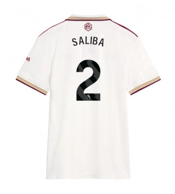 Arsenal William Saliba #2 Alternativní Dres pro Dámy 2025-26 Krátkým Rukávem