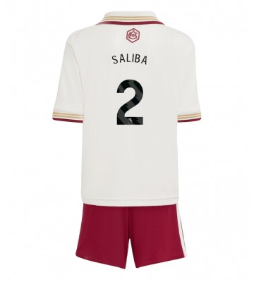 Arsenal William Saliba #2 Alternativní dres komplet pro Děti 2025-26 Krátkým Rukávem (+ Krátké kalhoty)