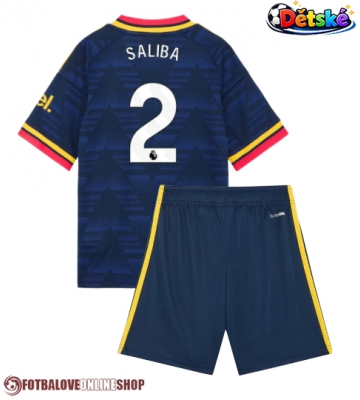 Arsenal William Saliba #2 Venkovní dres komplet pro Děti 2026-27 Krátkým Rukávem (+ Krátké kalhoty)