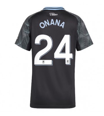 Aston Villa Amadou Onana #24 Venkovní Dres pro Dámy 2025-26 Krátkým Rukávem