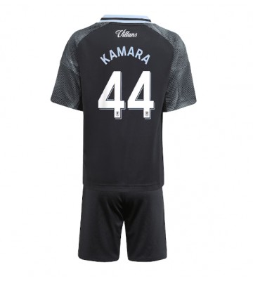 Aston Villa Boubacar Kamara #44 Venkovní dres komplet pro Děti 2025-26 Krátkým Rukávem (+ Krátké kalhoty)