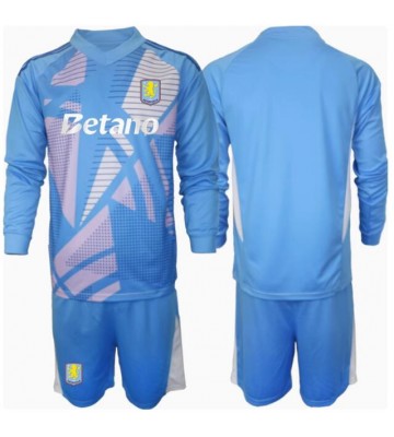 Aston Villa Brankář Alternativní dres komplet pro Děti 2024-25 Dlouhým Rukávem (+ Krátké kalhoty)