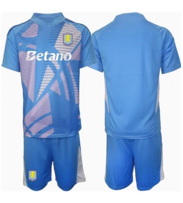 Aston Villa Brankář Alternativní dres komplet pro Děti 2024-25 Krátkým Rukávem (+ Krátké kalhoty)