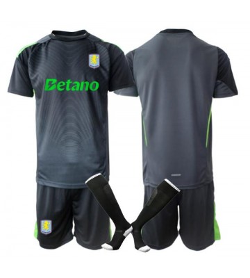 Aston Villa Brankář Domácí dres komplet pro Děti 2025-26 Krátkým Rukávem (+ Krátké kalhoty)