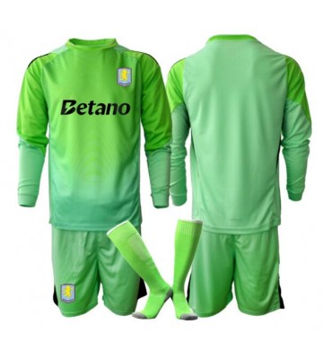 Aston Villa Brankář Venkovní dres komplet pro Děti 2025-26 Dlouhým Rukávem (+ Krátké kalhoty)