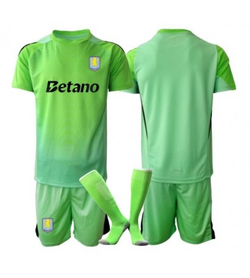 Aston Villa Brankář Venkovní dres komplet pro Děti 2025-26 Krátkým Rukávem (+ Krátké kalhoty)
