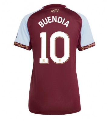 Aston Villa Emiliano Buendia #10 Domácí Dres pro Dámy 2025-26 Krátkým Rukávem